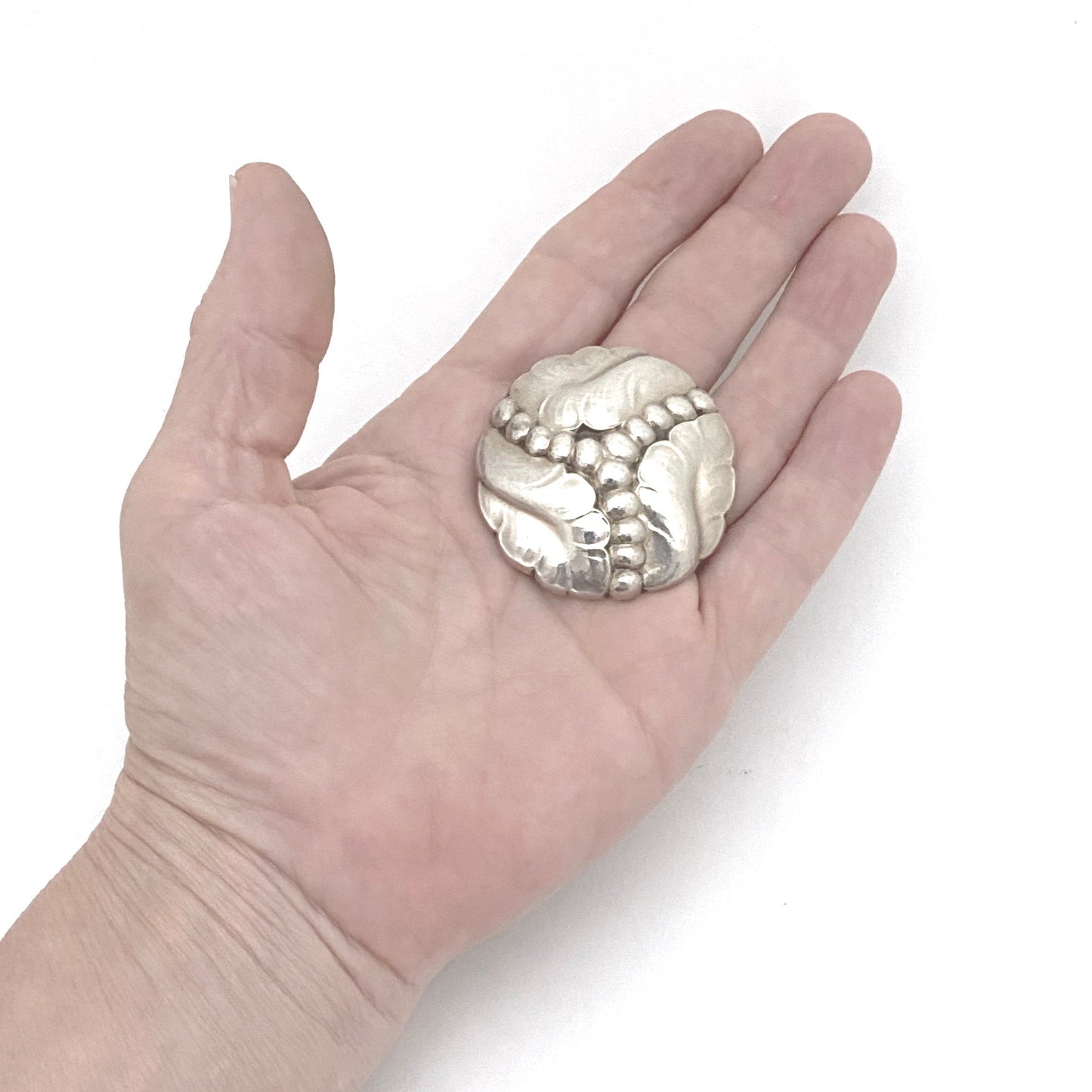 Georg Jensen silver brooch #82C ~ Georg Jensen design