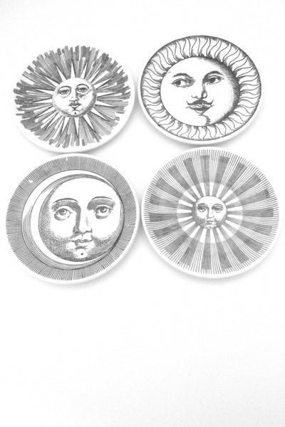 Fornasetti vintage Soli e Lune Sun and Moon coasters
