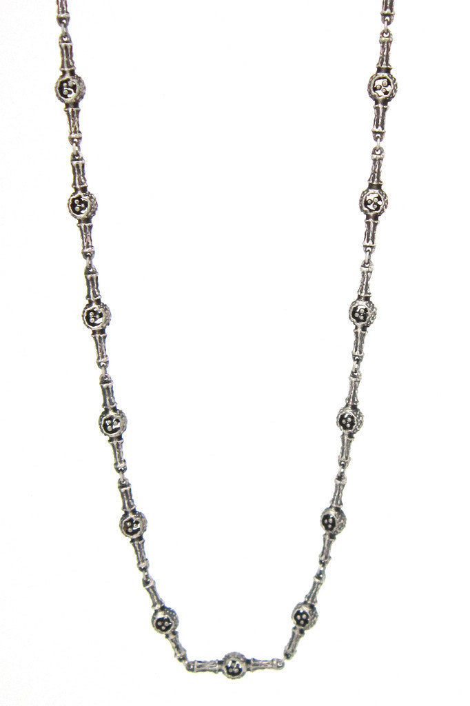 Guy Vidal Canada pewter long link necklace