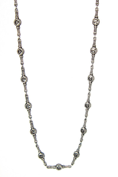 Guy Vidal Canada pewter long link necklace