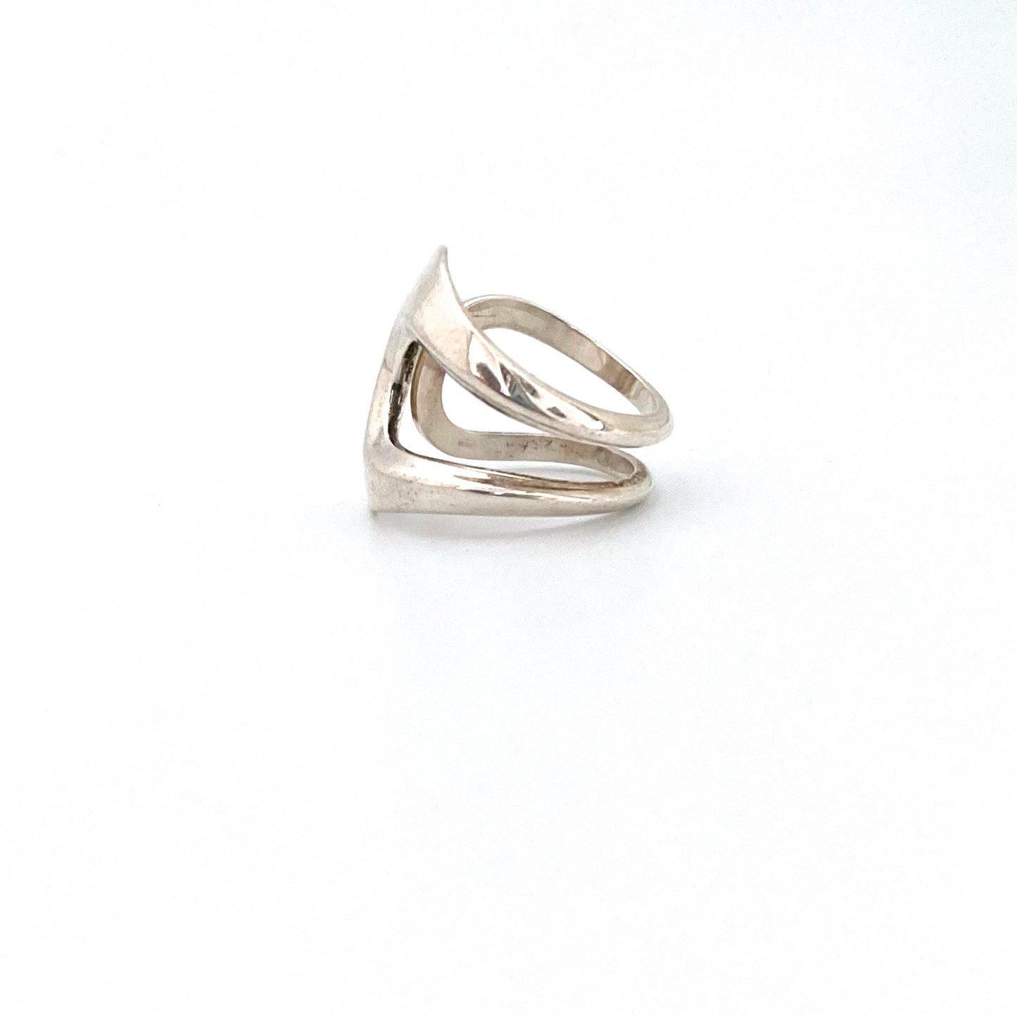 David-Andersen sleek silver wrap ring