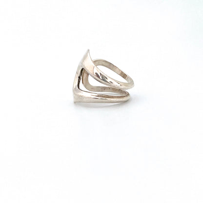 David-Andersen sleek silver wrap ring
