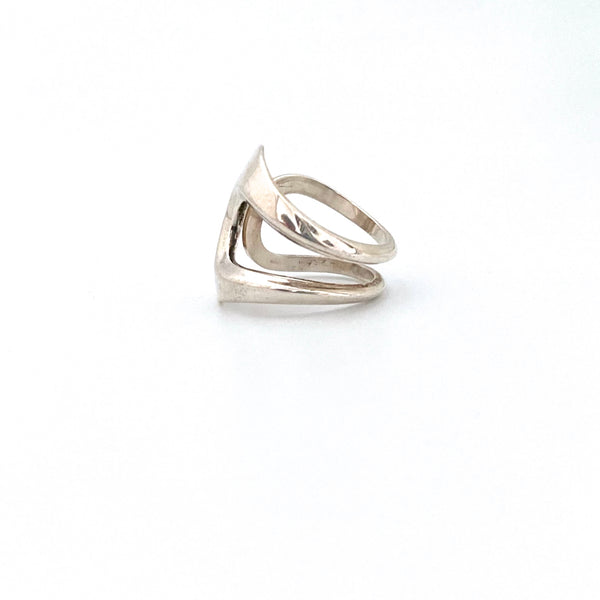 David-Andersen sleek silver wrap ring