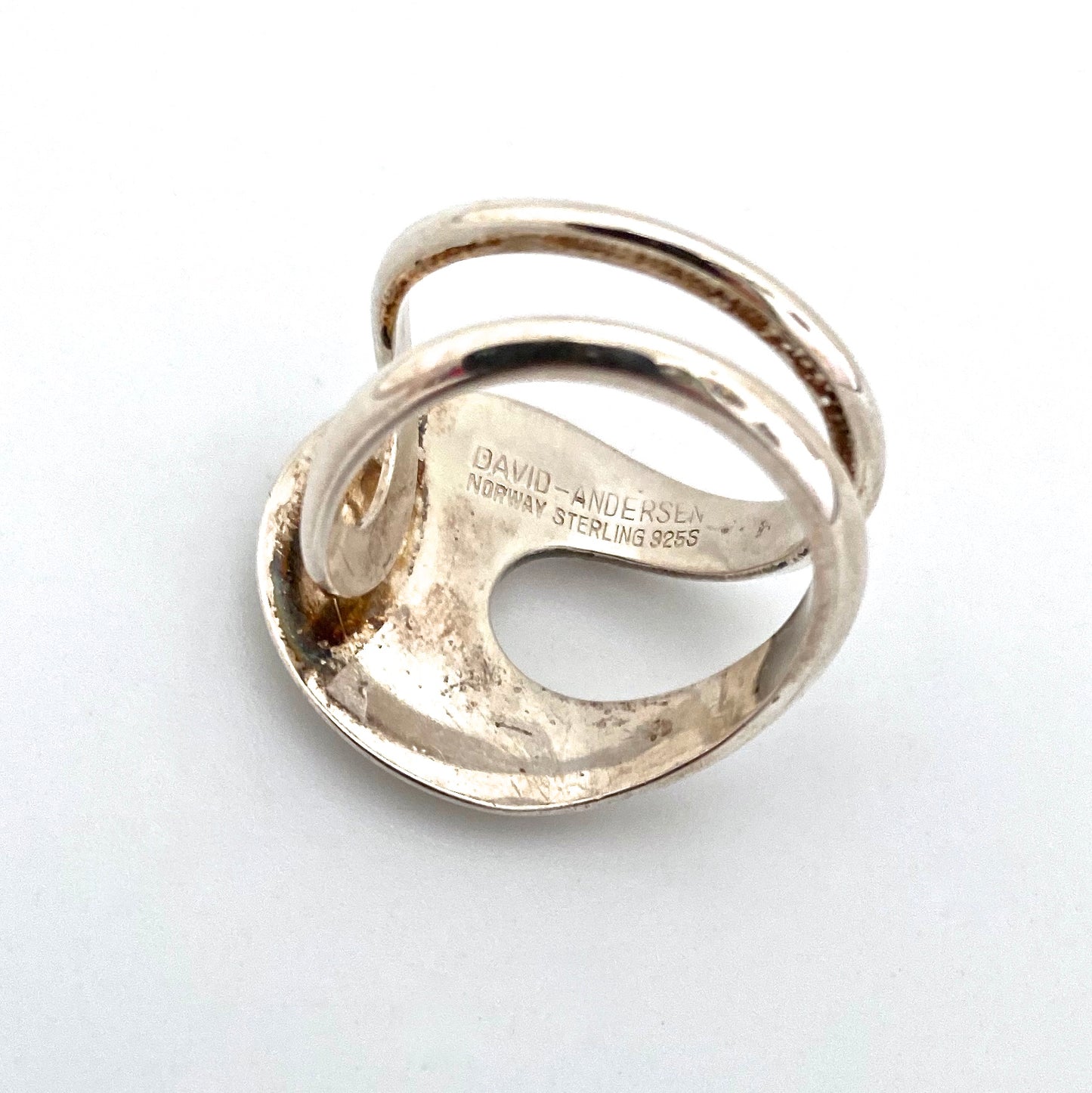 David-Andersen sleek silver wrap ring