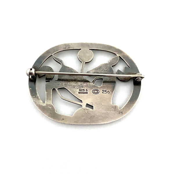 Georg Jensen kneeling deer brooch #256 ~ Arno Malinowski