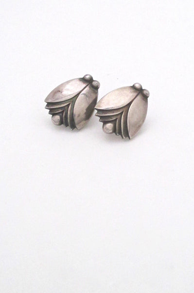 Georg Jensen silver 'Tulip' earrings #106