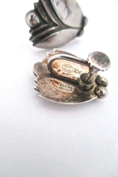 Georg Jensen silver 'Tulip' earrings #106