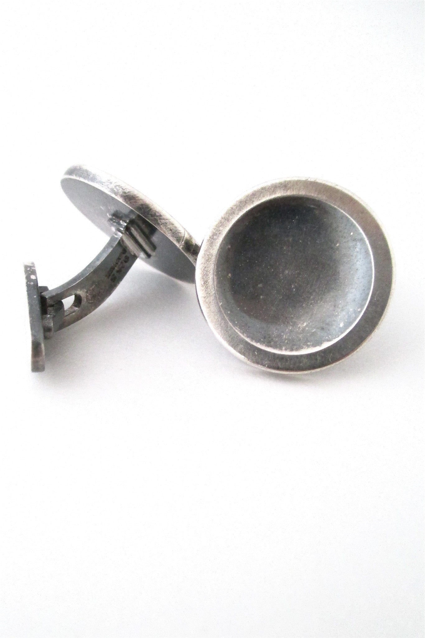 Georg Jensen Denmark vintage Scandinavian Modernist silver cuff links