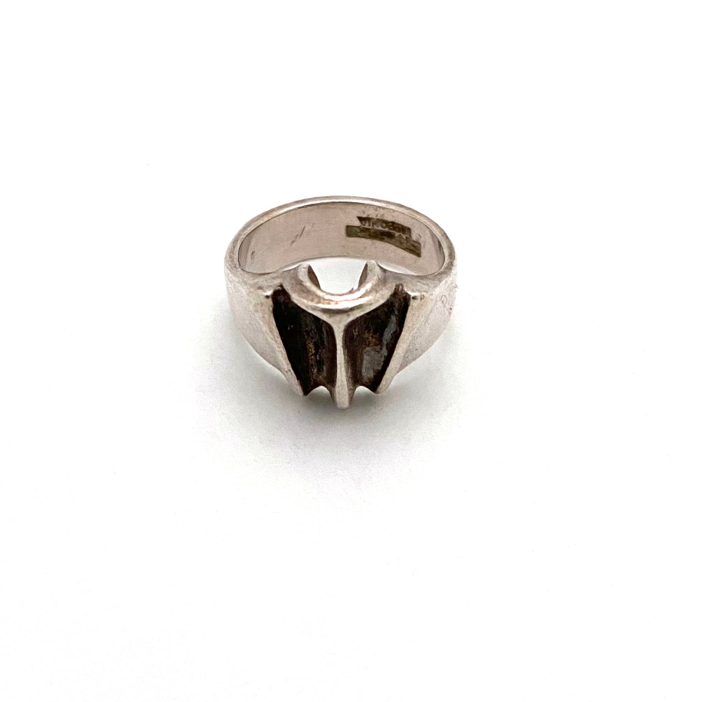 detail Bjorn Weckstrom Lapponia Finland vintage silver ring Scandinavian Modernist jewelry design