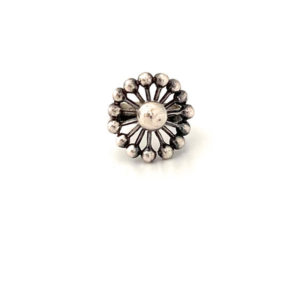 Erik Granit vintage silver starburst ring ~ 1971