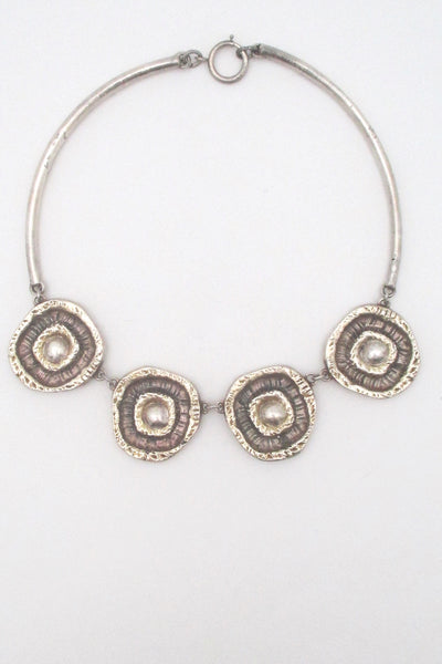 Rachel Gera 'silver circles' choker necklace