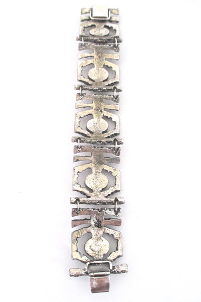 Guy Vidal openwork panel link bracelet