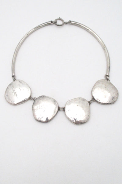 Rachel Gera 'silver circles' choker necklace