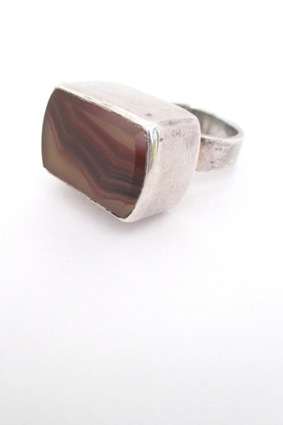 Lisbeth Nordskov large agate statement ring