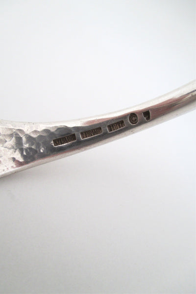Bent Knudsen heavy amethyst & silver bracelet
