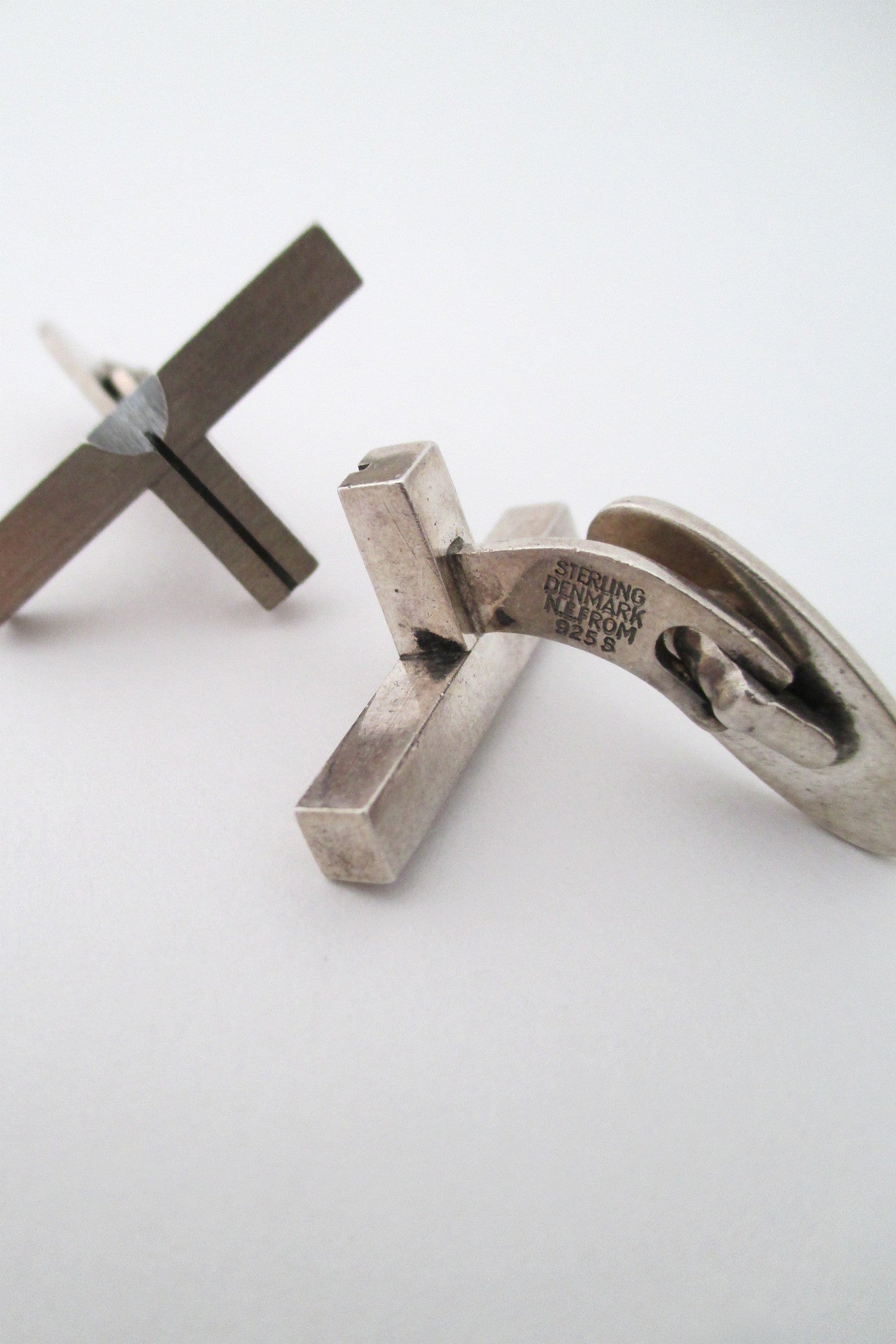N E From modernist cufflinks