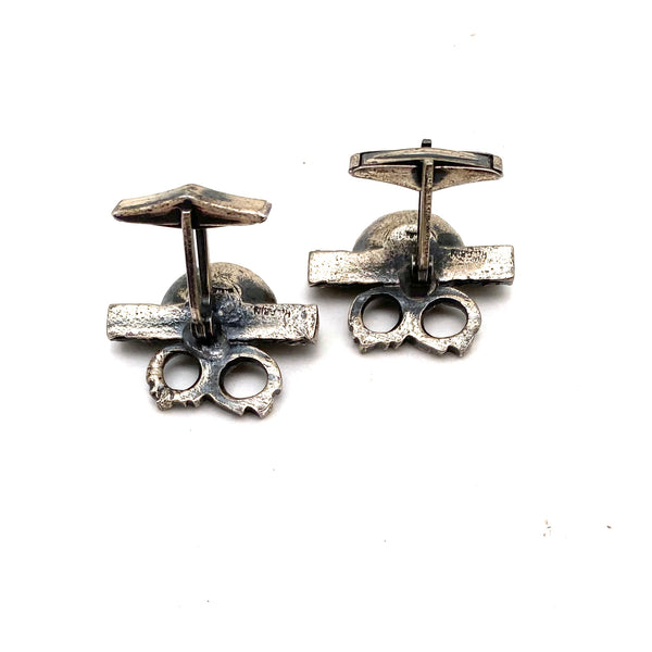 Robert Larin large brutalist cufflinks