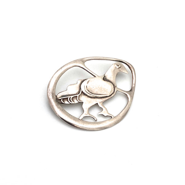 Ola Gorie Orkney early silver bird brooch