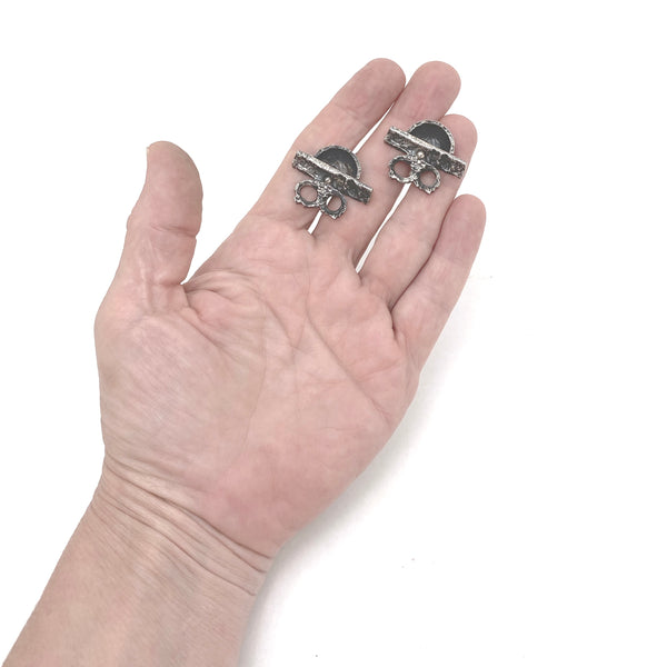 Robert Larin large brutalist cufflinks