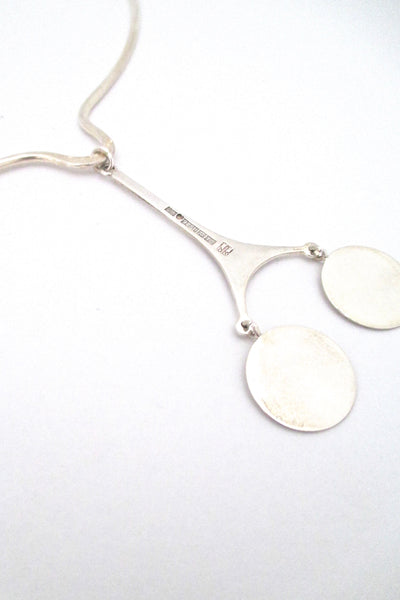 Kaunis Koru kinetic silver pendant