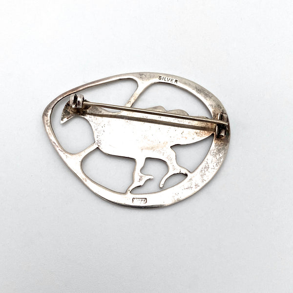 Ola Gorie Orkney early silver bird brooch