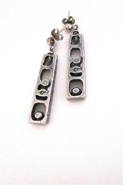 Guy Vidal 'cubicles' drop earrings