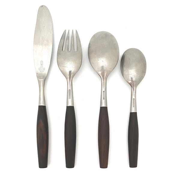 faux Fjord flatware ~ 4 piece place settings x 6