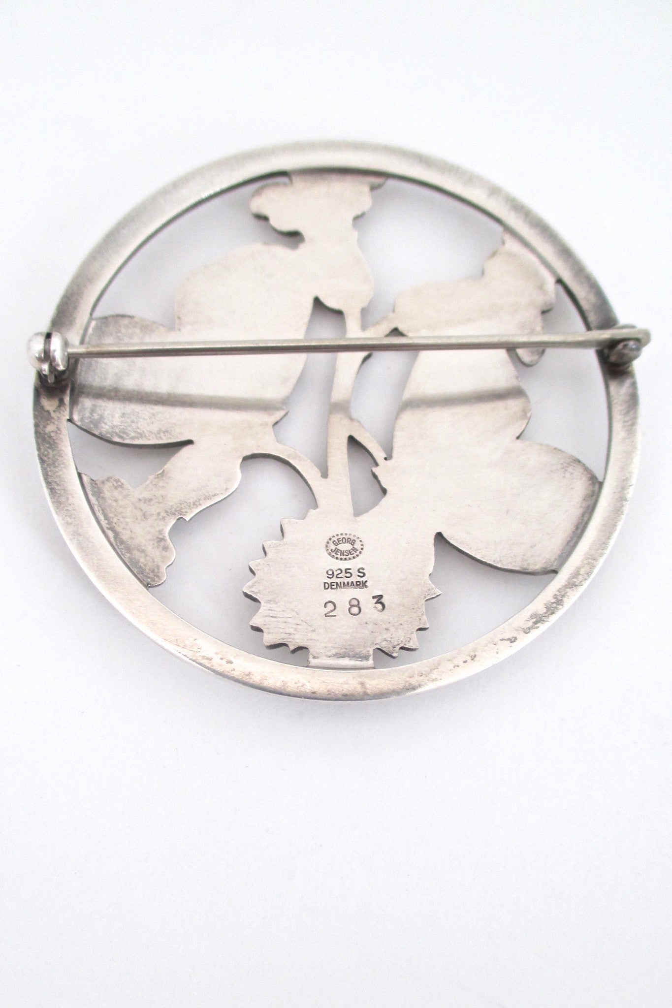 Georg Jensen large butterfly brooch #283 by Arno Malinowski