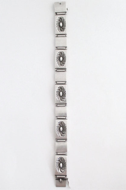 Georg Jensen heavy silver bracelet #56 by Henry Pilstrup