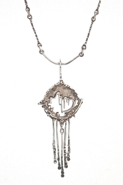 Juhls long kinetic 'Tundra' pendant necklace