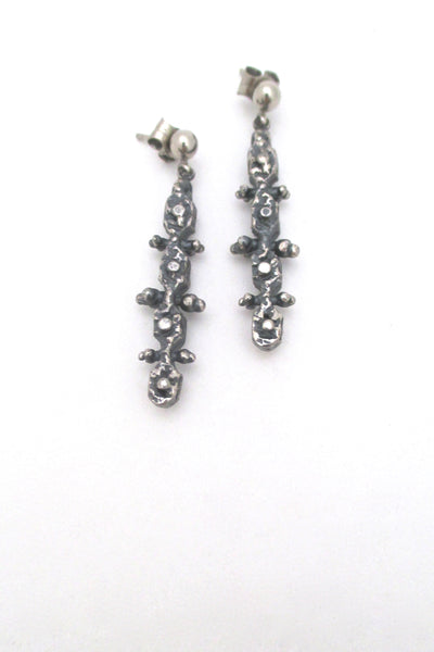 Guy Vidal 'knobbly' drop earrings