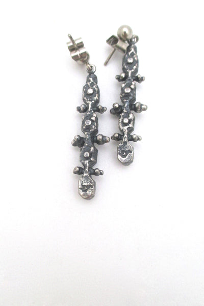 Guy Vidal 'knobbly' drop earrings