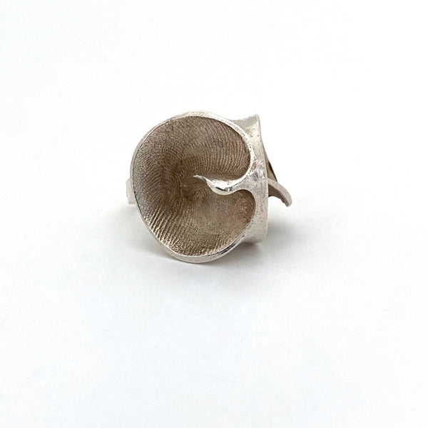 Matti Hyvarinen extra large 'Moon Wind' sculptural ring ~ 1975