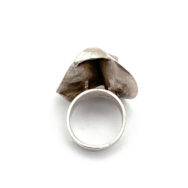Matti Hyvarinen extra large 'Moon Wind' sculptural ring ~ 1975