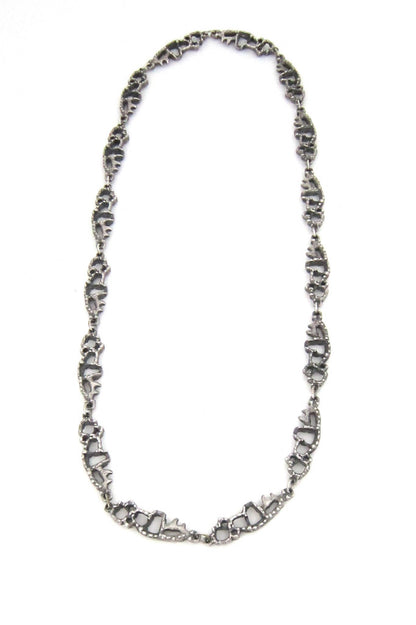 Guy Vidal brutalist openwork necklace