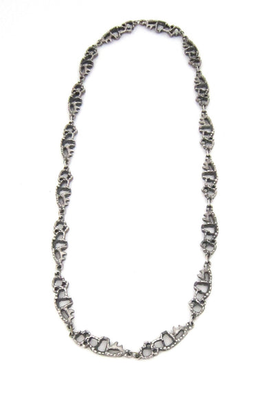 Guy Vidal brutalist openwork necklace