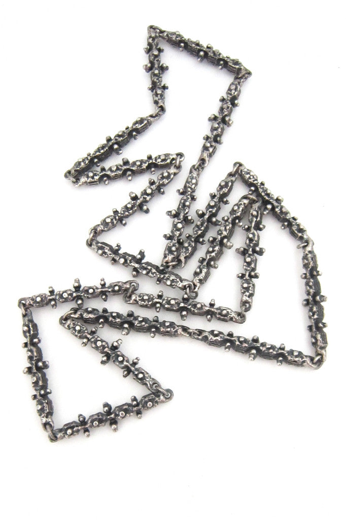 Canadian Modernist Guy Vidal pewter necklace