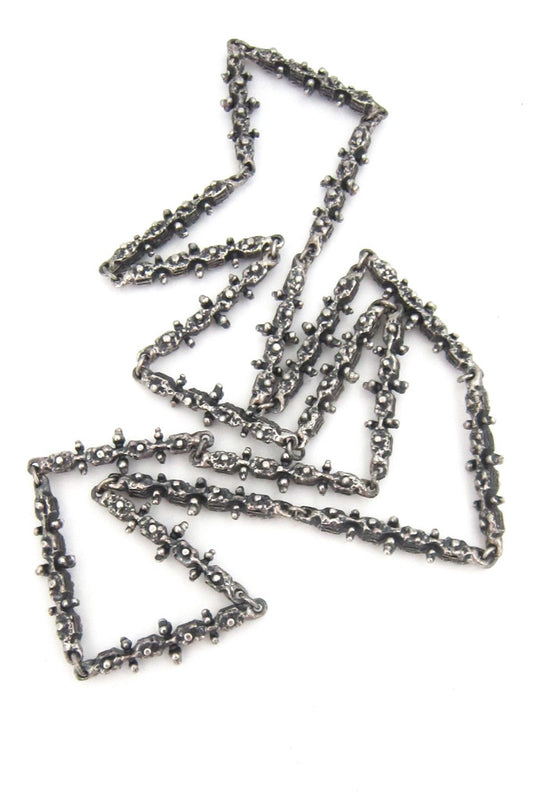 Canadian Modernist Guy Vidal pewter necklace