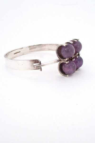 Elis Kauppi 4 amethyst spheres bracelet