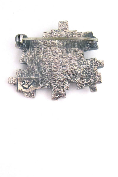 Guy Vidal cubes brooch