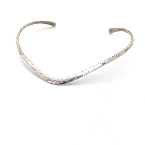 Gerald Stinn hammered silver neck ring