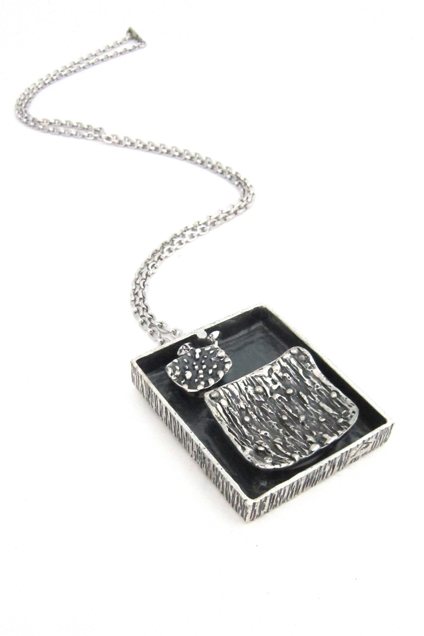 Guy Vidal double shadow box necklace