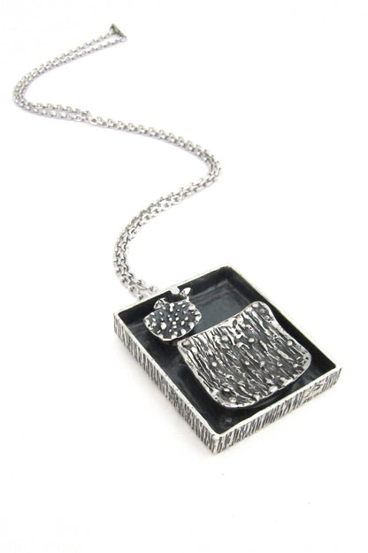 Guy Vidal double shadow box necklace