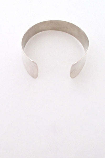 Henning Ulrichsen flared silver cuff bracelet