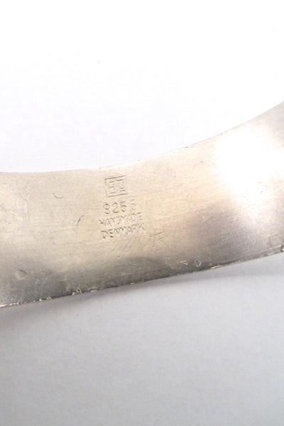 Henning Ulrichsen flared silver cuff bracelet
