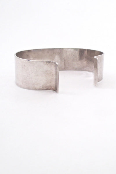 Peter von Post Sweden vintage silver cuff bracelet Scandinavian Modernist design