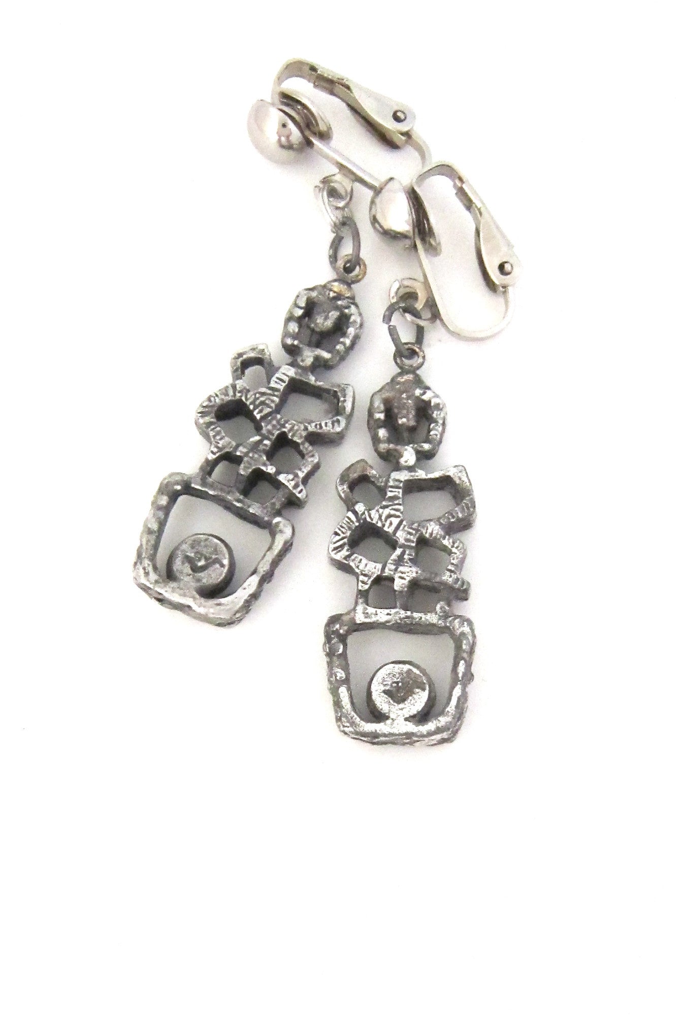 Guy Vidal 'ball on a ledge' drop earrings