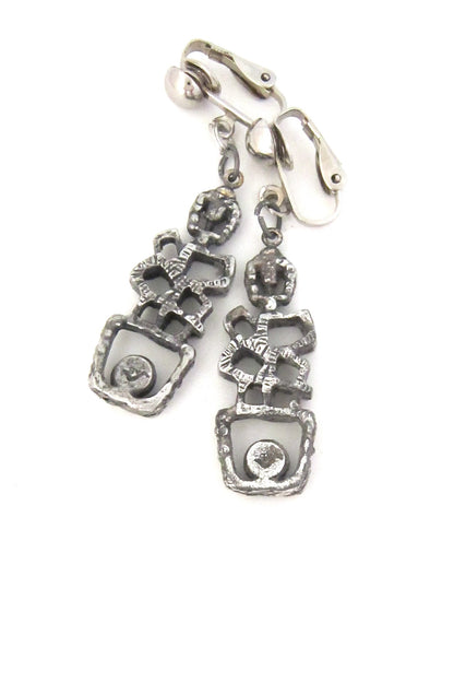Guy Vidal 'ball on a ledge' drop earrings