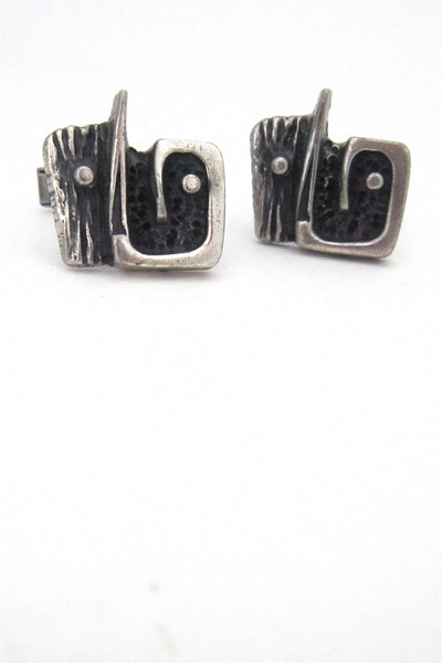 Guy Vidal abstract face cuff links
