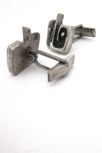 Guy Vidal abstract face cuff links